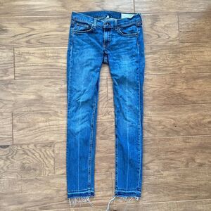 Rag & Bone Jeans Women's Size 25 Dre Boyfriend Coopers Wash Raw Hem